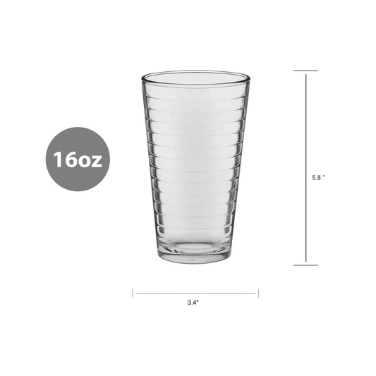 High-Quality Drinking Glasses Stackable Durable Dishwasher Safe Glasses